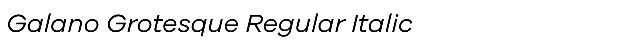 Galano Grotesque Regular Italic image